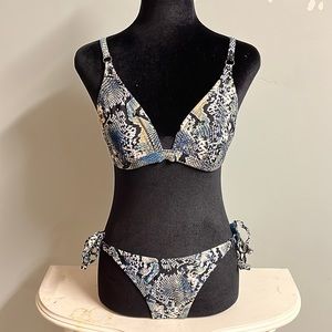 Reptile print bikini bathing suit